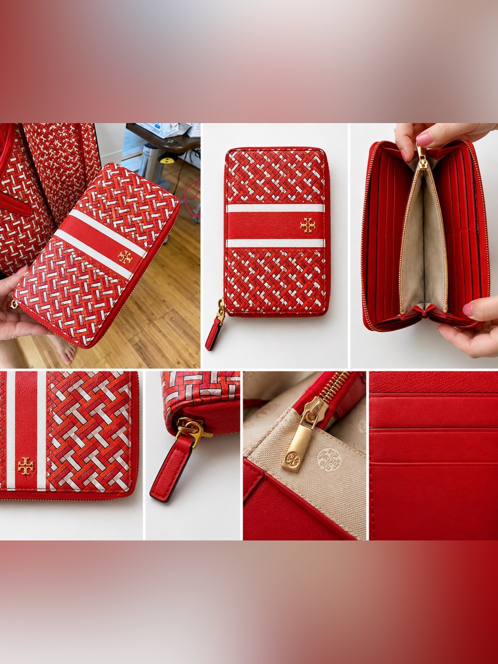 Tory Burch Geometric Zip Wallet